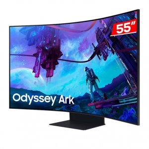Monitor Samsung Odyssey ARK 2nd Gen, 55 Pol. VA Curvo, UHD 4K, 1ms, 165Hz, FreeSync Premium PRO
